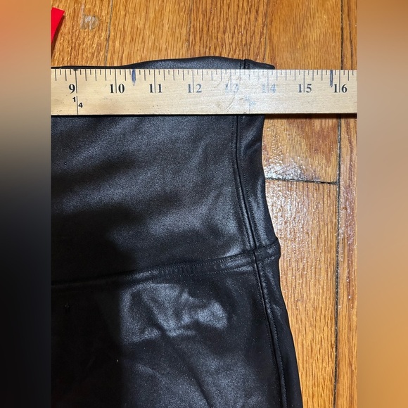 SPANX Women’s FAUX Leather Leggings HIGH WAISTED Pants Stretch sz XL - Picture 4 of 9